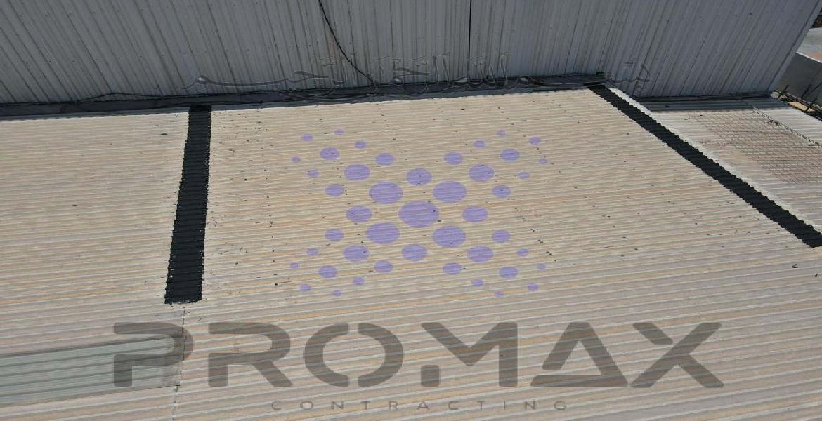Naffco Brass Light Office - metal roof waterproofing project by Promax in Dubai, UAE